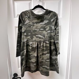 Old Navy Girls’ Swing Dress in Green Camo XL
